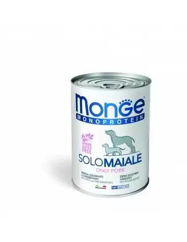 Monge Monoproteico Solo - Wet Dog Pate 100% PORK 6x400 g