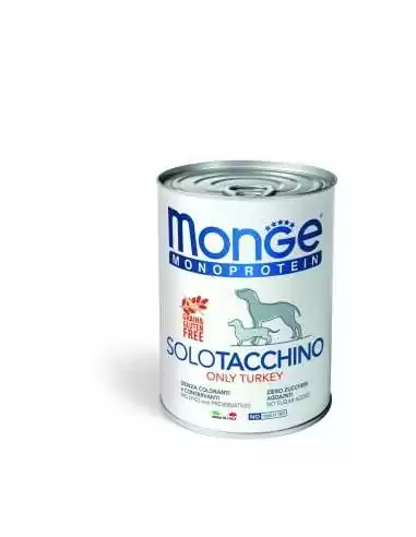 Monge Monoproteico Solo - Wet Dog Pate 100% turkey 6x400 g