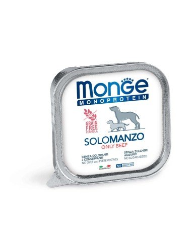 Monge Monoproteico Solo - Wet Dog Pate 100% beef 12x150 g