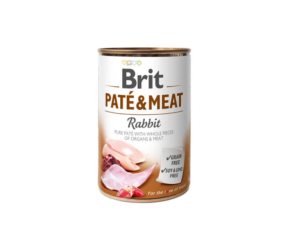 Brit Care konservai šunims Rabbit Pate&Meat 6x400g