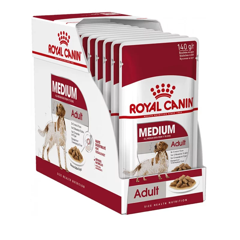 Royal Canin Medium Adult konservai šunims 10x140g