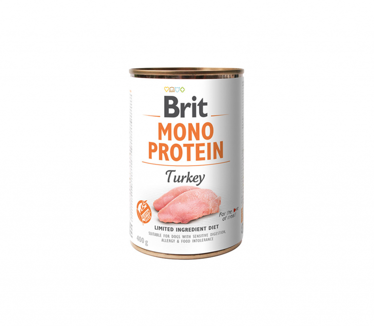 Brit Care konservai šunims Mono Protein Turkey 6x400g