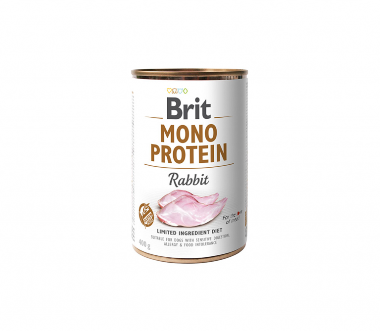 Brit Care konservai šunims Mono Protein Rabbit 6x400g