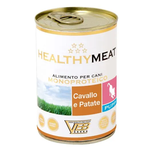 Healthymeat Cavallo e Patate ( su arkliena ir bulvėmis) paštetas šuniukams 6x400g