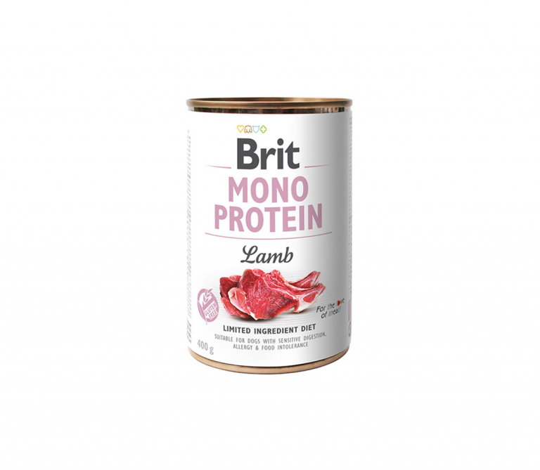 Brit Care konservai šunims Mono Protein Lamb 6x400g