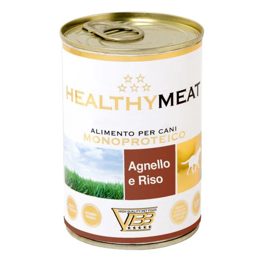 Healthymeat Agnello con Riso ( su ėriena ir ryžiais ) paštetas šunims 6x400g