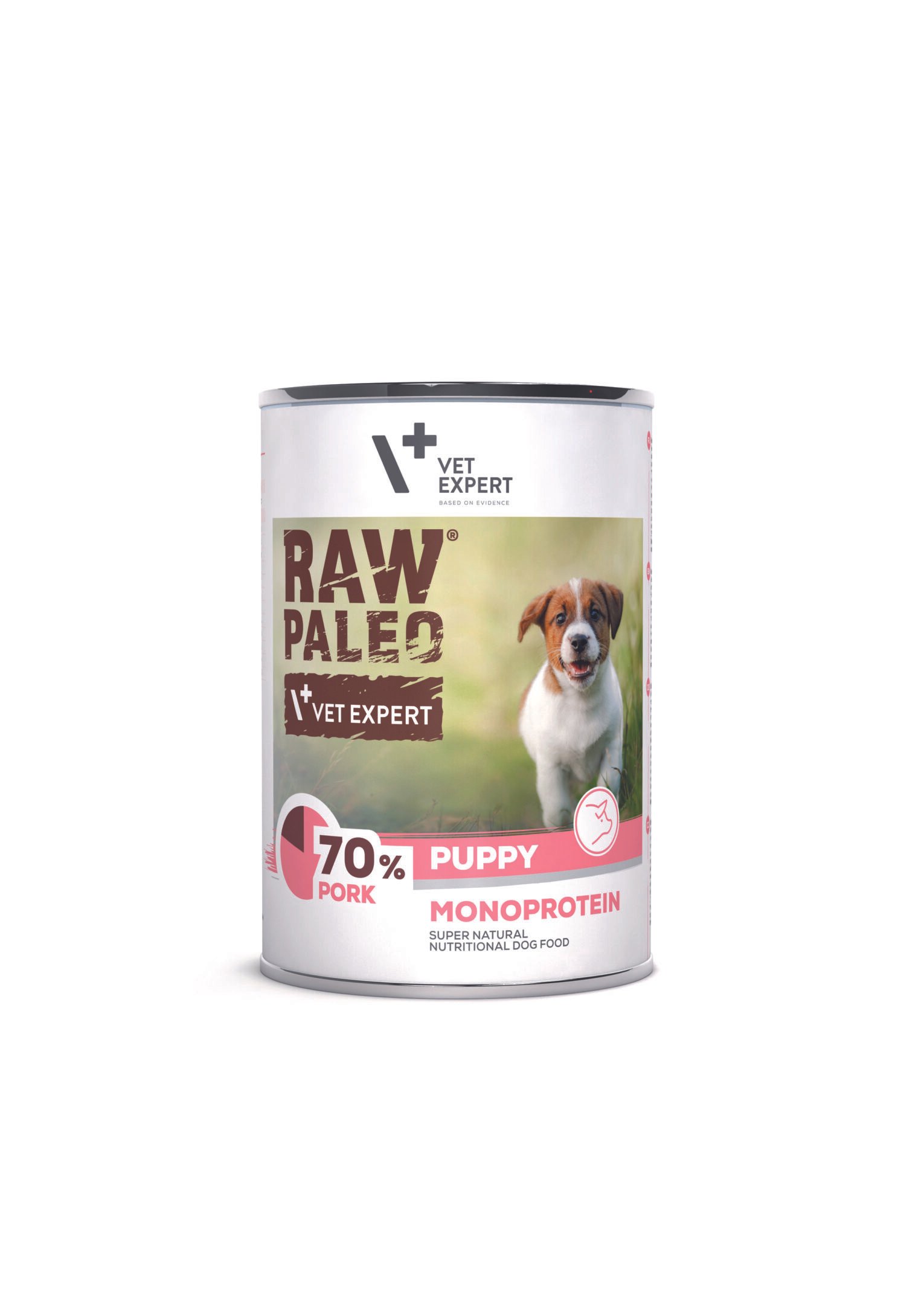 Raw Paleo Puppy konservai šuniukams su kiauliena 6x400 g