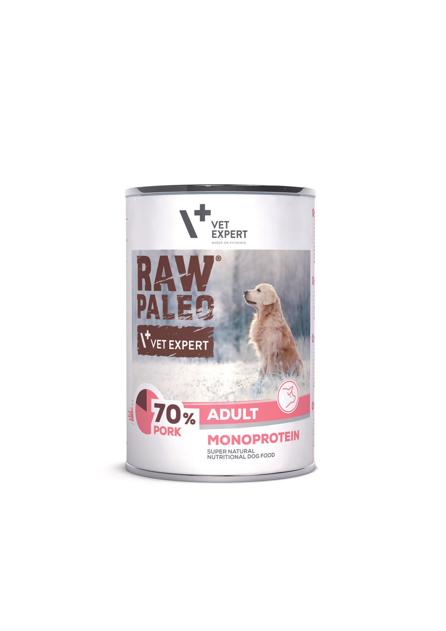 Raw Paleo Adult konservai šunims su kiauliena 6x400 g