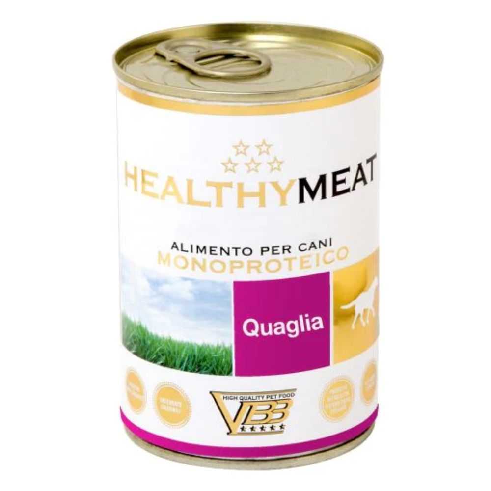 HEALTHYMEAT QUAGLIA - Vieno Baltymo Konservai Šunims Su Putpeliena 400g