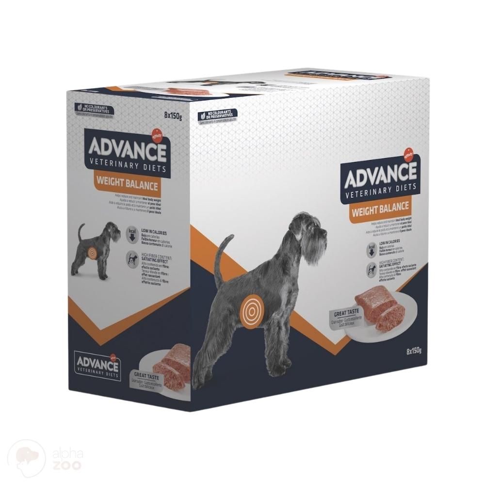 Advance Veterinary Diets Wet Weight Balance Dog konservai Šunims 150g*8vnt