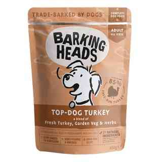 Barking Heads Top Dog Turkey konservai su kalakutiena šunims 300g x 10vnt.