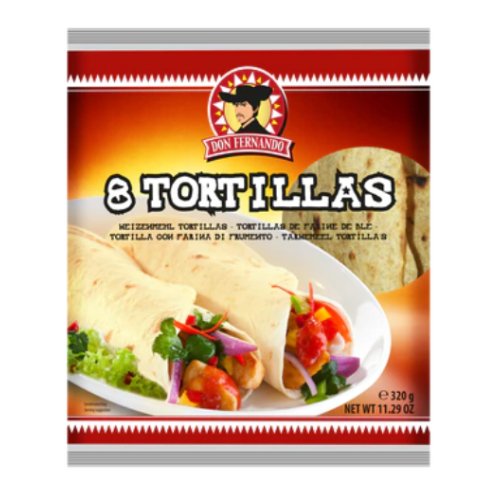 Tortilijos DON FERNANDO, 8x20 cm, 320 g
