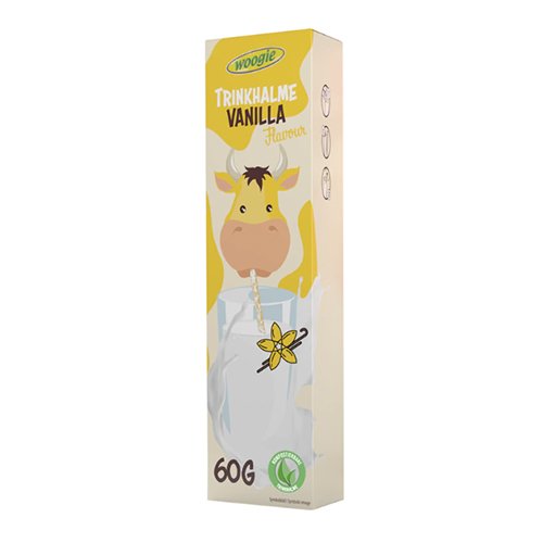 Vanilės skonio šiaudeliai WOOGIE TRINKHALME VANILLA, 10 x 6 g