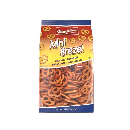 Sūdyti riestainiai SNACKLINE MINI BREZEL, 300 g