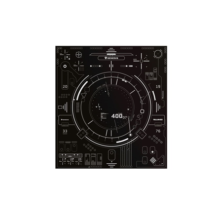 Genesis Tellur 400 Square Hud Floor Mat  Black