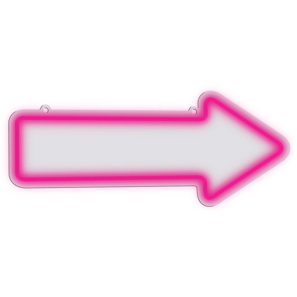 Manta SNL107PK Style Neon Lights ARROW  pink
