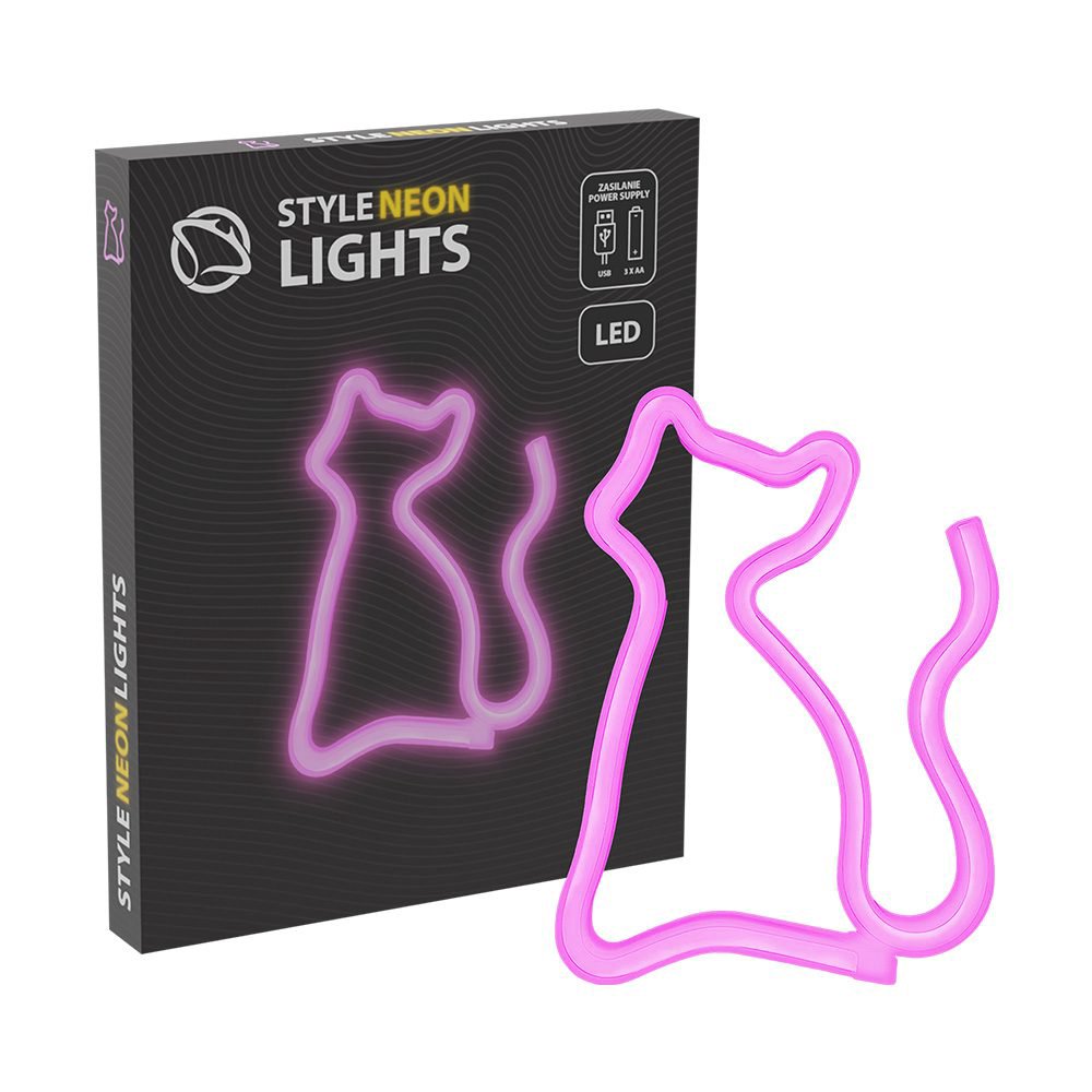 Manta SNL06PK Style Neon Lights CAT Pink