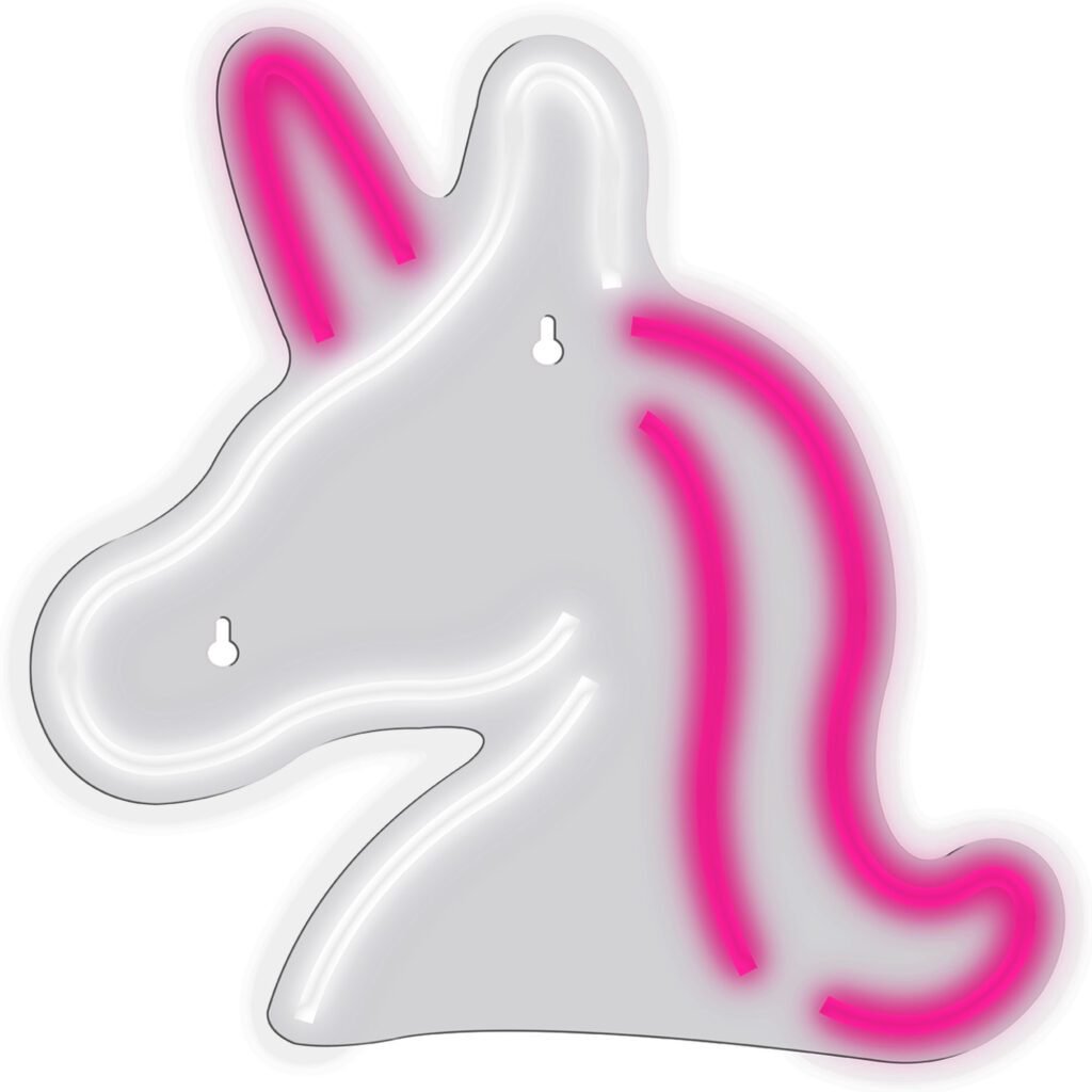 Manta SNL101WH Style Neon Lights UNICORN  White/Pink