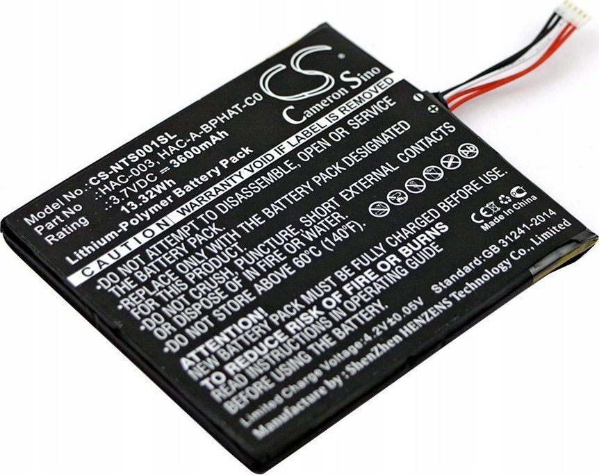 Cameron Sino Battery Battery 3600 Mah To Console Nintendo Switch / Cs-nts001sl
