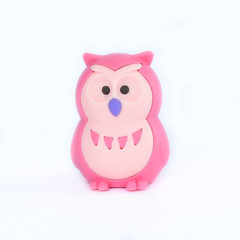 IWAKO trintukas- dėlionė "Owl" Pink