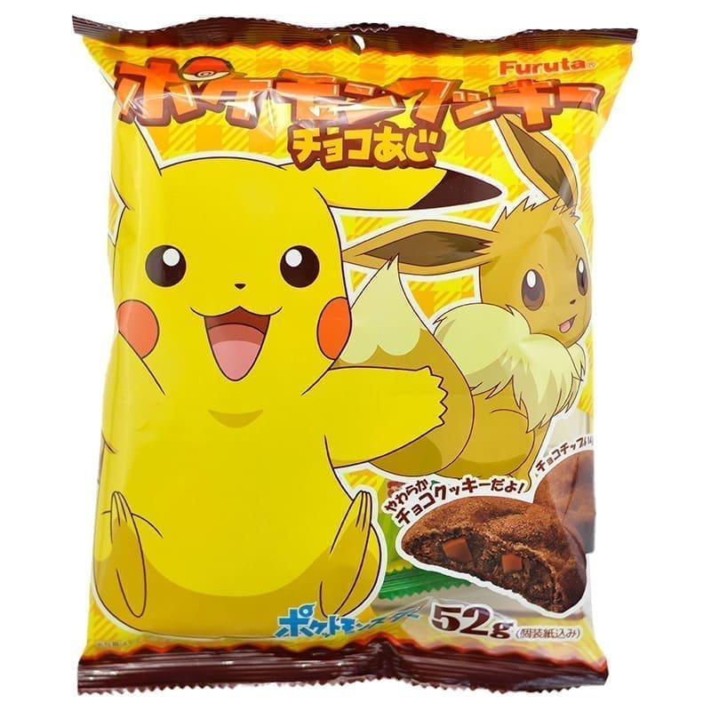 Šokoladiniai sausainiai „Furuta Pokemon”, 52g