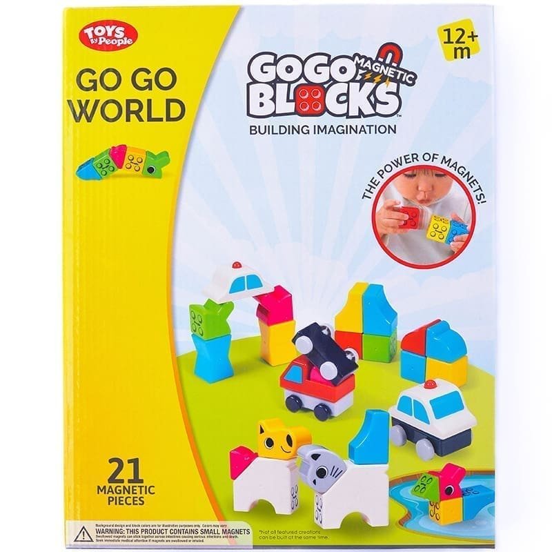 Magnetinis konstruktorius „People Blocks”, „GO GO WORLD”