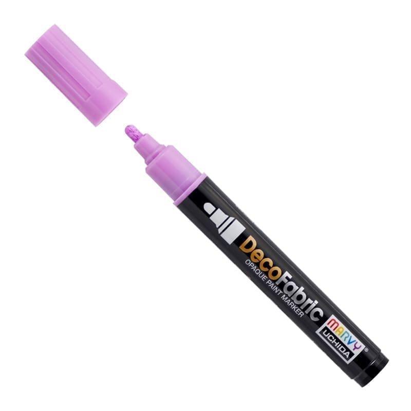 Markeris įvairių atspalvių tekstilės dekoravimui Marvy DecoFabric Marker #223 FLUO. VIOLET, 1 vnt.