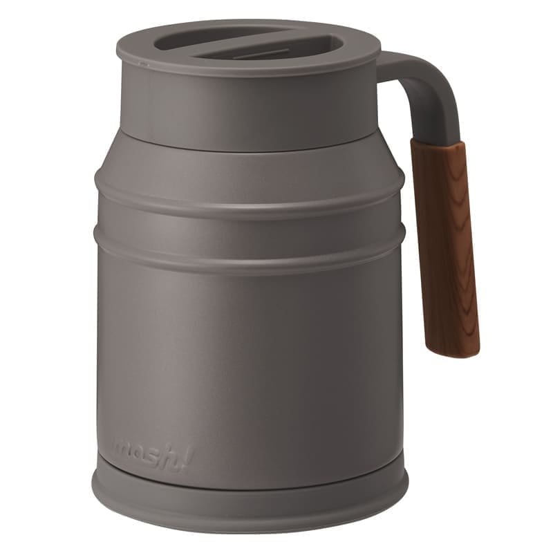 Nerūdijančio plieno termo puodelis su uždengiamu dangteliu „Mosh ! Mug Cup”, 400 ml Brown