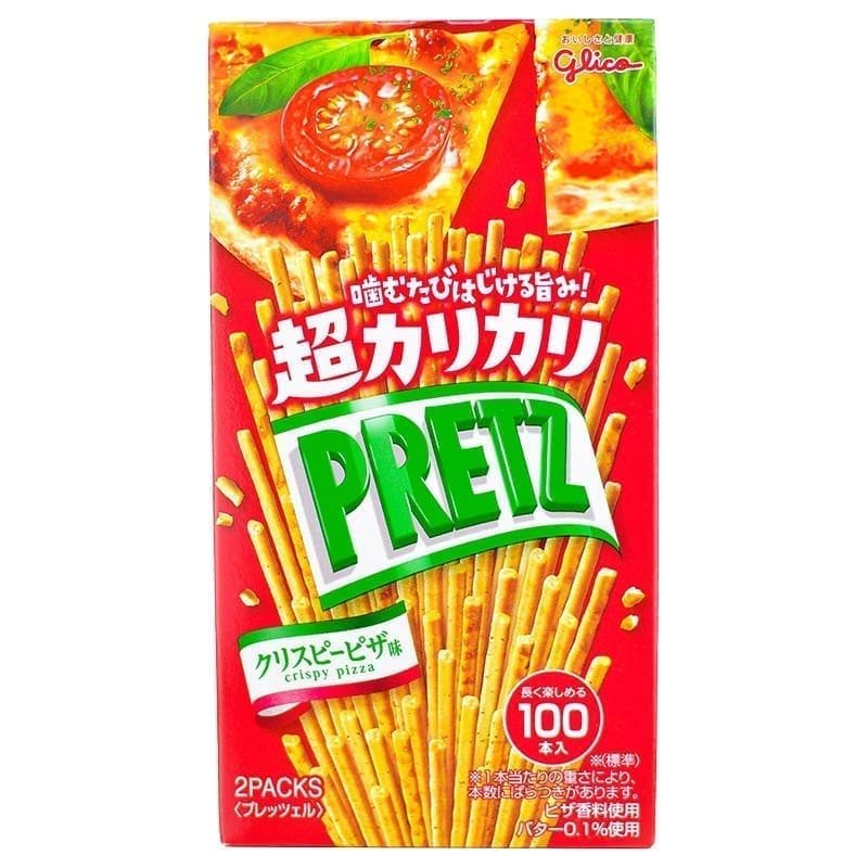 Traškios lazdelės „Pretz Glico”, picos skonio, 55g