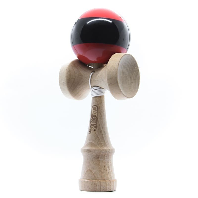 Klasikinis japoniškas žaidimas Kendama, juoda/raudona YO51441