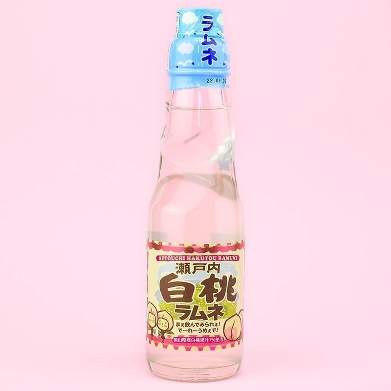 Gaivusis gazuotas gėrimas „RAMUNE” persikų skonio, 200ml