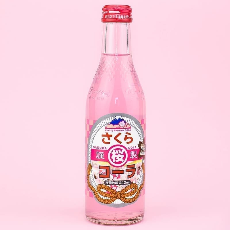 Gaivusis gazuotas gėrimas „Sakura Cola” sakurų skonio, 240ml