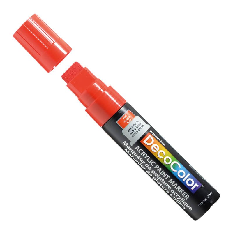 Akrilinis markeris "Marvy Decocolor Acrylic Jumbo" #415-48PD Red, 1 vnt.