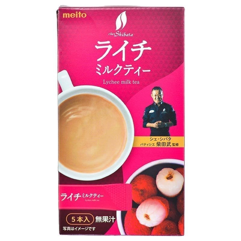 Japoniška arbata „LYCHEE MILK TEA INSTANT STICK”, 60g.