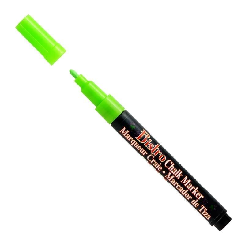 Kreidinis markeris Marvy Bistro Chalk Marker #482 plonu galiuku, FLUO. GREEN 1 vnt.