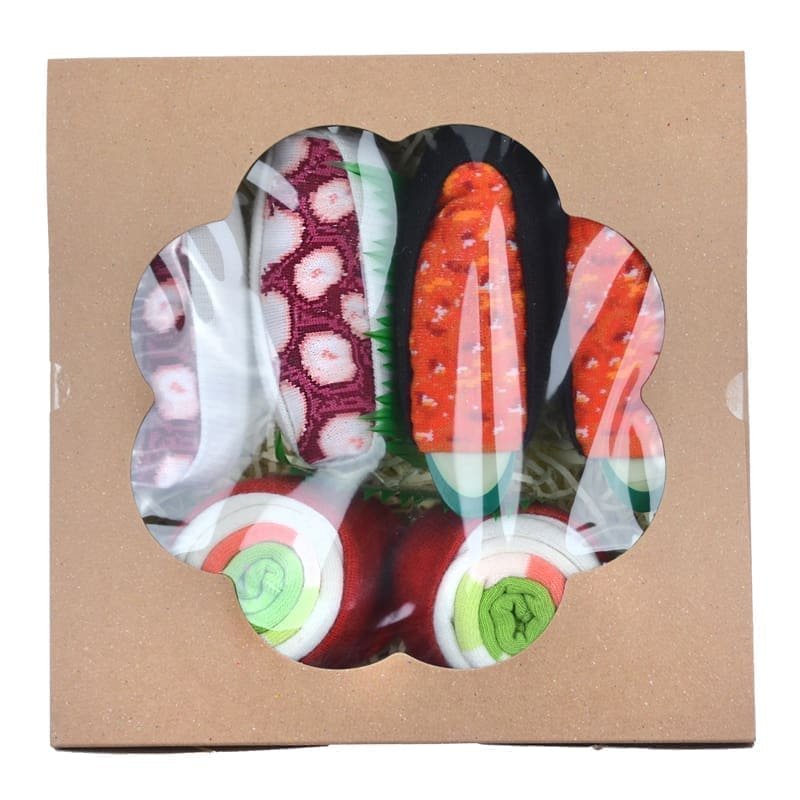 Kojinių rinkinys dovanų dėžutėje”Gift Box Sushi”, 3 poros