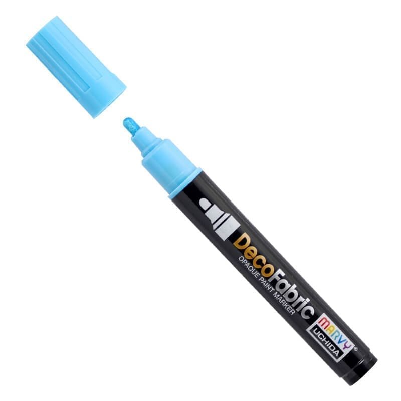 Markeris įvairių atspalvių tekstilės dekoravimui Marvy DecoFabric Marker #223 LT. BLUE, 1vnt.