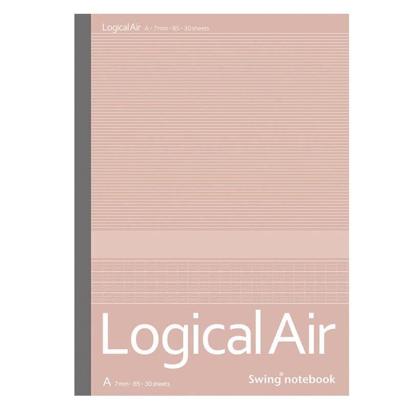 Lengvas sąsiuvinis „Logical AIR A” B5, linijomis, rožinis B576A