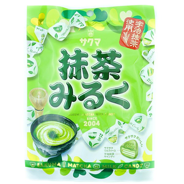 Saldainiai "Sakuma Macha Milk Candy" matcha skonio, 58g 83942