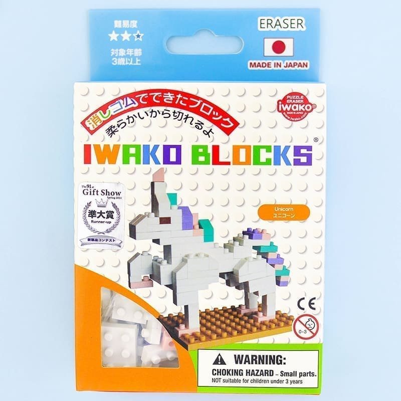 IWAKO konstruktorius „Panda” Blocks „Unicorn” Blocks