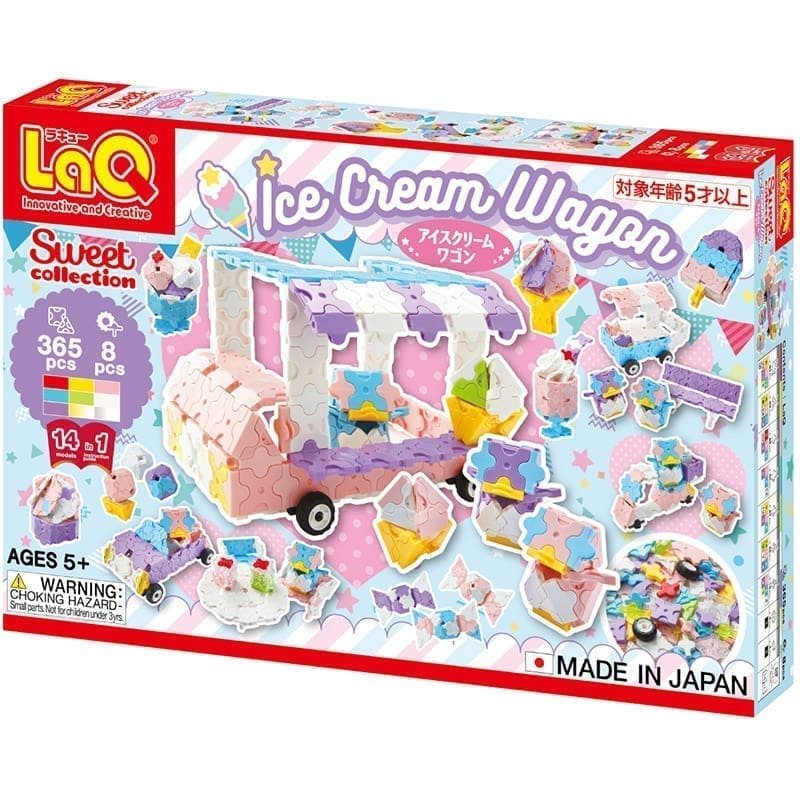 Konstruktorius LaQ „Sweet Collection Ice Cream Wagon”