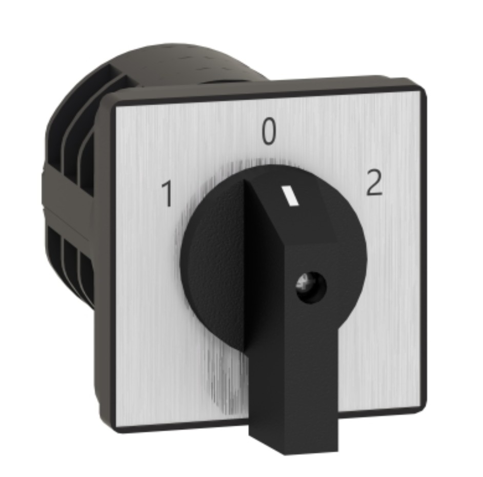 Perjungimo jungiklis, 3P, 63A, 64x64mm, 1/0/2, Schneider Electric