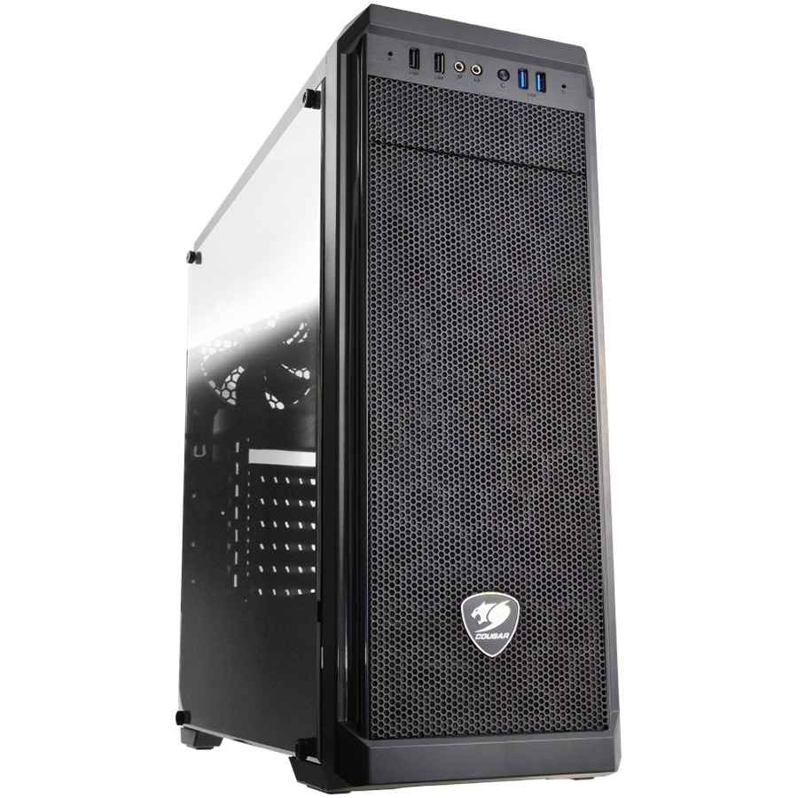 COUGAR  MX330-G  PC Case  Mid Tower / Mesh Front Panel / 1 x 120mm Fan / TG Left Panel