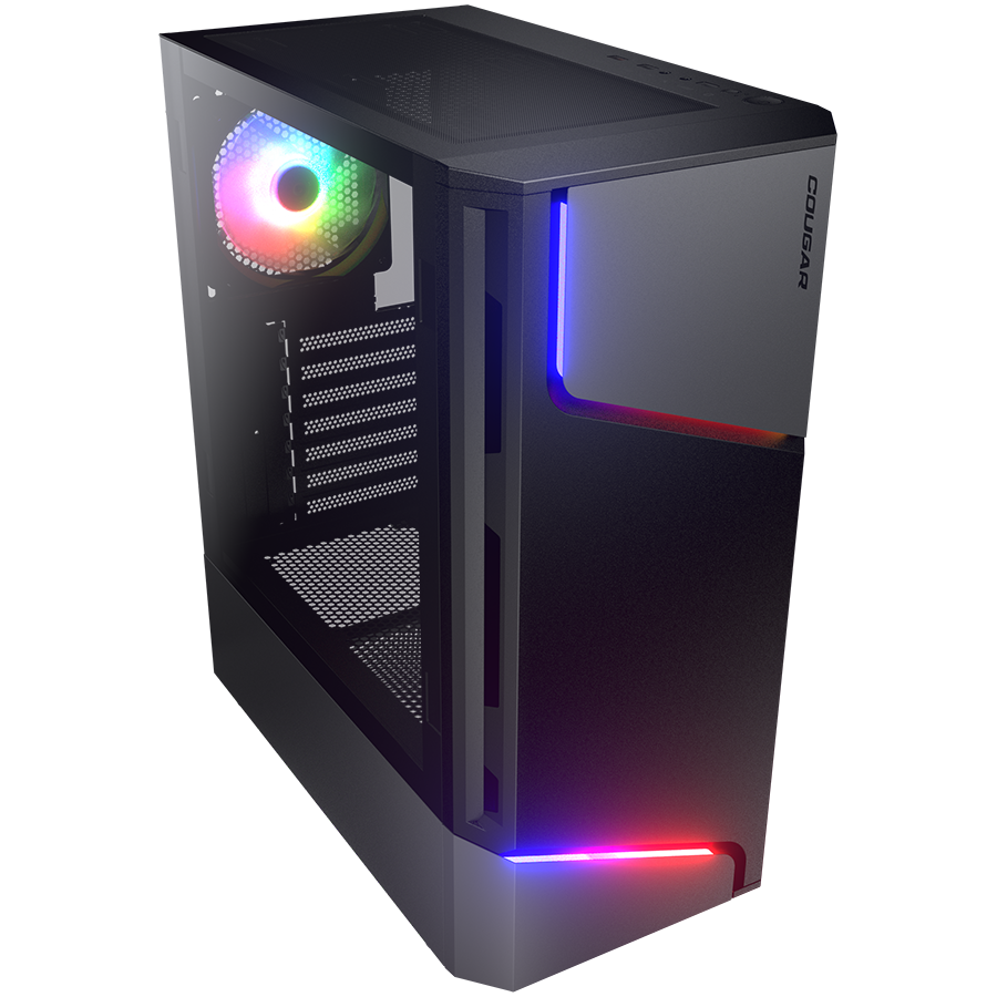 COUGAR  MX360 RGB  PC Case  Mid Tower / Metal Front Panel with ARGB strips / 1 x ARGB Fan