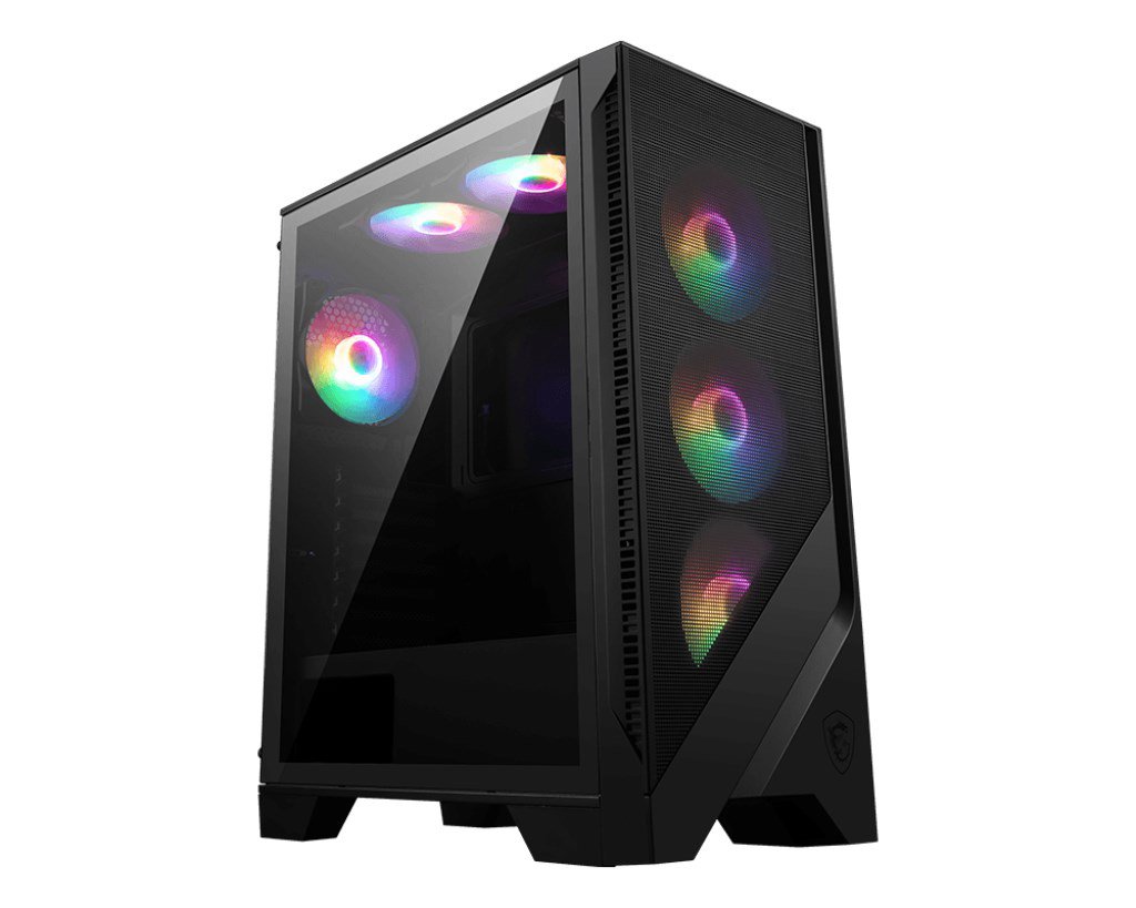 Korpusas MSI  PC Case  MAG FORGE 120A AIRFLOW  Side window  Black  Mid-Tower  Power supply inc