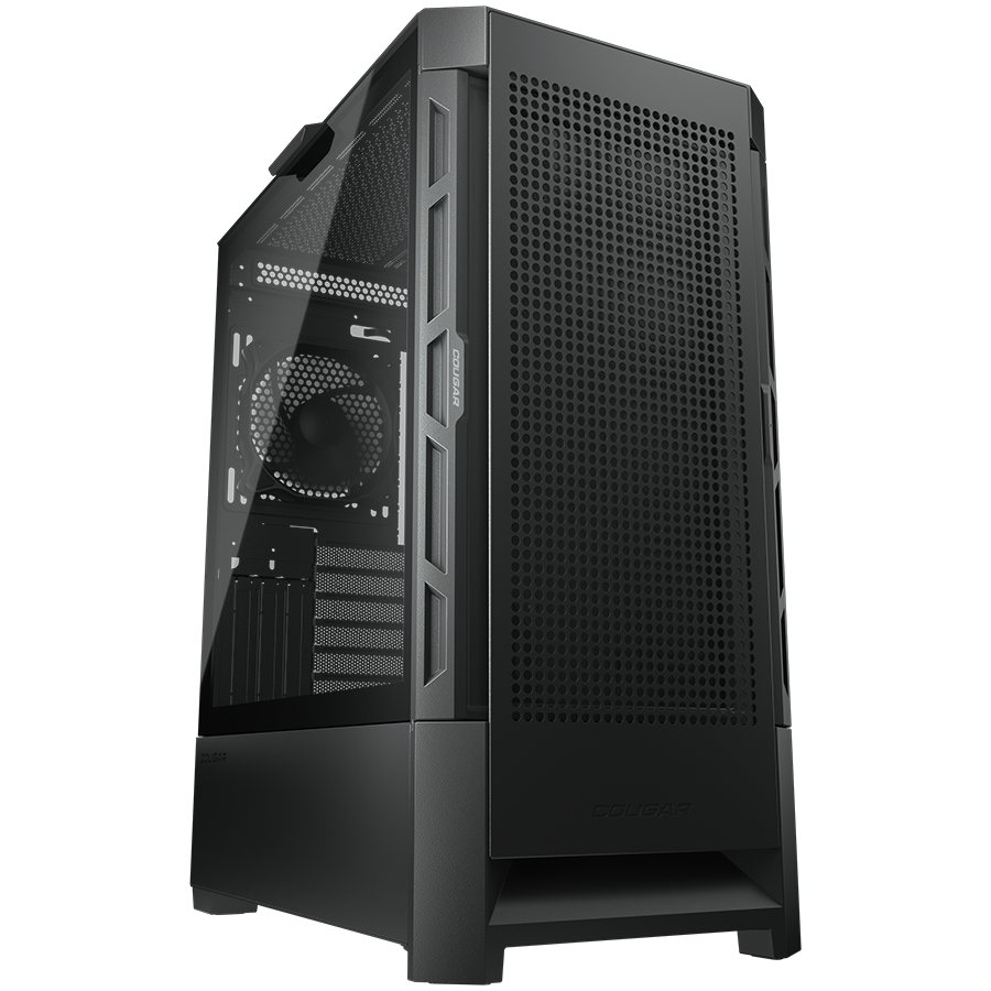 COUGAR  Case Airface Black  PC Case  Mid Tower / Mesh Front Panel / 1 x 120mm Fan / TG Left Panel