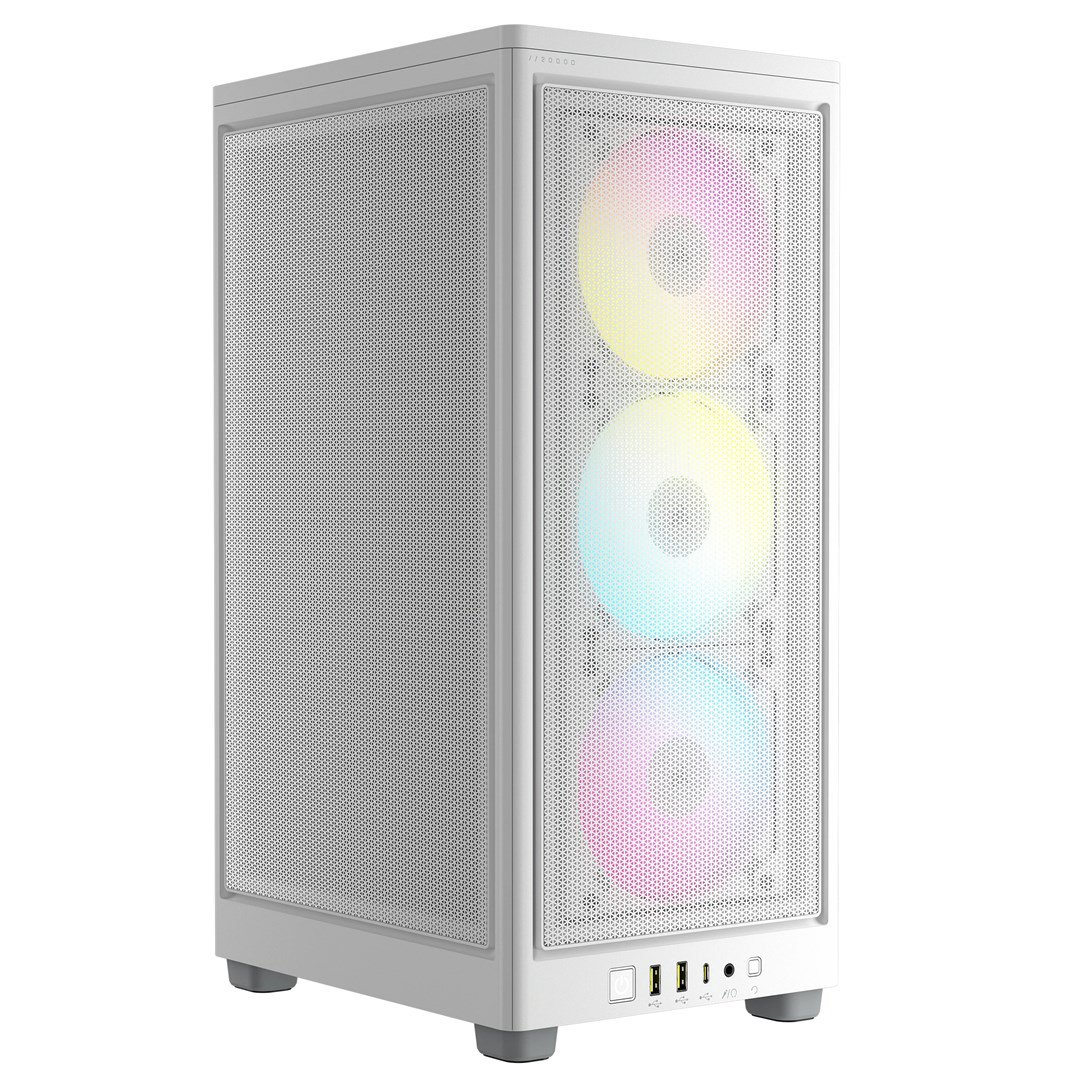 Korpusas Corsair  RGB AIRFLOW PC Case  2000D  White  Mini-ITX  Power supply included No  SFX