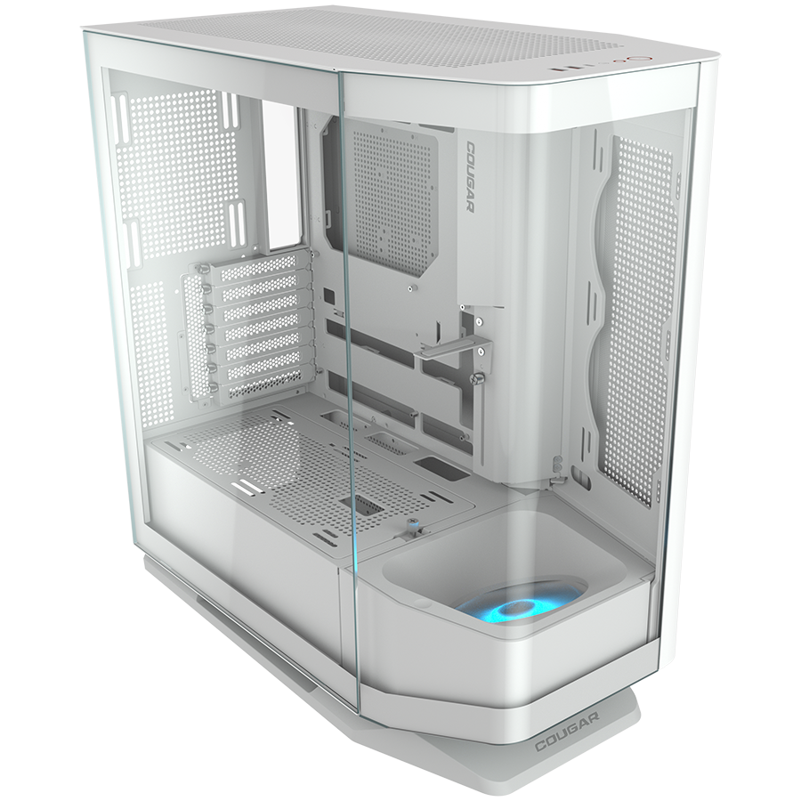 COUGAR  FV270 White  PC Case  Mid tower / Tempered, Curved Glass Perimeter