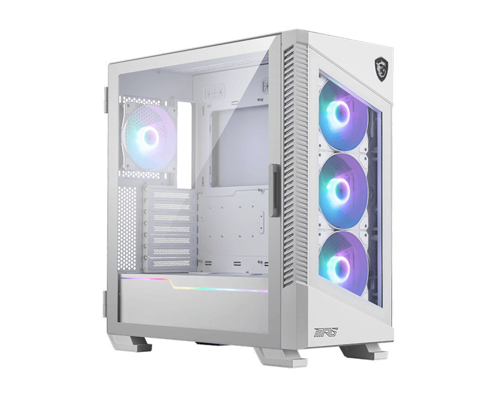 Korpusas MSI MPG VELOX 100R White PC Case, Mid-Tower, USB 3.2, Audio-out, Mic-in MSI