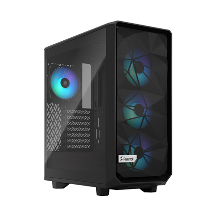 Korpusas Fractal Design  Meshify 2 Compact Lite RGB  Side window  Black TG Light  Mid-Tower  Po